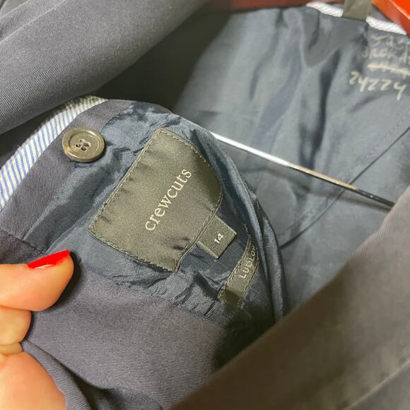 Crewcuts J Crew boy washed navy blazer sz 14 - Picture 2 of 6